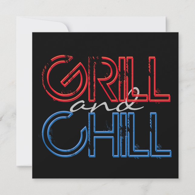 Convite Grill e Chill (Frente)