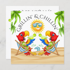 Convite Grillin' & Chillin' Invitation
