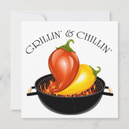 Convite Grillin' e Chillin' Invitation