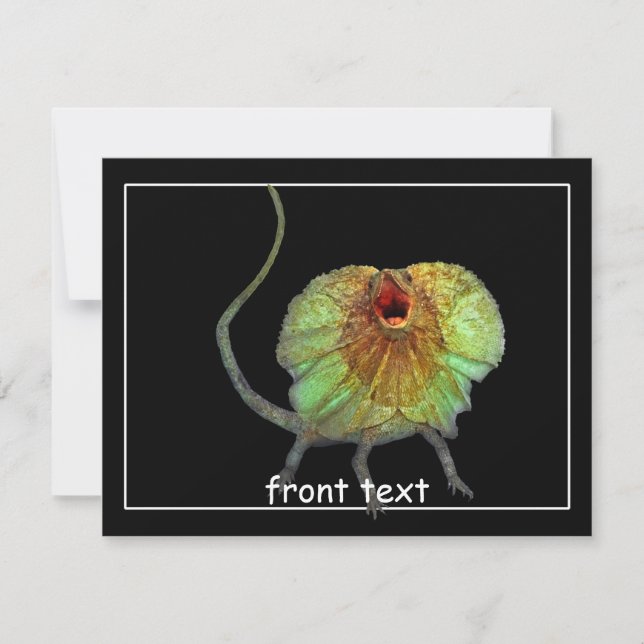 Convite Gritando com o Lizard (Frente)