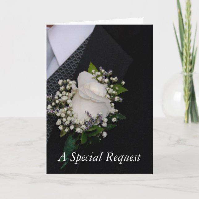 Convite Groomsman Request (Frente)