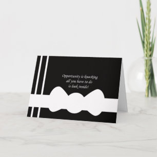 Convite Groomsmen Card -- White Tie