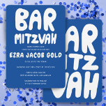 Convite Groovtering Handlettering Bar Personalizado Mitzva<br><div class="desc">Cartão perfeito para anunciar um bar mitzvah! Mão fez arte para você com a letra na frente e atrás! TOTALMENTE PERSONALIZÁVEL! Clique em "Personalizar" acima para editar o texto. Clique em "editar usando a ferramenta design" para ajustar as fontes, cores e posicionamentos e para excluir o design traseiro, se preferir...</div>