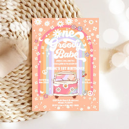 Convite Groovy 1st Birthday Invitation