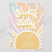 Groovy Baby Boho Retro Sunshine Chá de fraldas