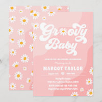 Groovy Baby Daisy Boho Hippy Vibes Chá de fraldas