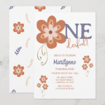 Groovy Boho Margarida Primeiro Aniversário Incríve