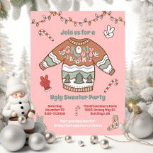 Groovy Christmas Hippie Ugly Sweater Party