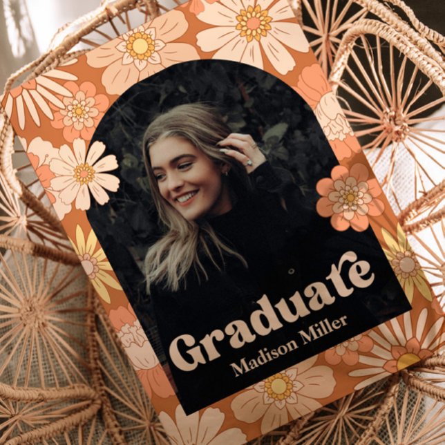 Convite Groovy Graduation Announcement (Criador carregado)