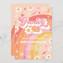 Groovy One Peace Love Party - Festa de aniversário