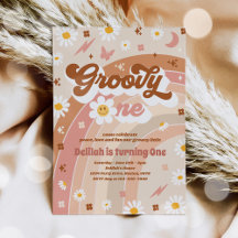 Groovy One Peace Love Party - Festa de aniversário