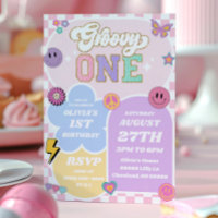 Groovy One Varsity Patch - Festa de primeiro anive