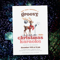 Groovy Reindeer Karaoke Festa de Natal Encantada