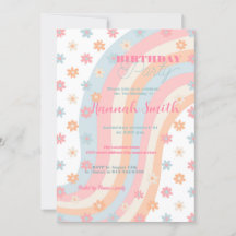 Groovy Retro Daisy Flowers Boho Floral