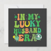 Groovy Retro St Patrick Na Era do Meu Marido Casal