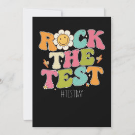 Convite Groovy Rock The Test Motivational Testing Day