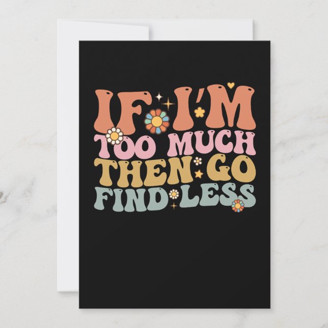 Convite Groovy, se eu sou muito, então vá procurar menos r (Frente)