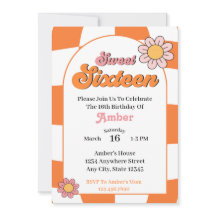 Groovy Sweet 16 Festa de aniversário