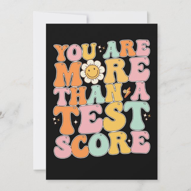 Convite Groovy Você É Mais Do Que Um Dia De Teste De Pontu (Frente)