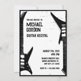 Convite Grunge Guitar recital