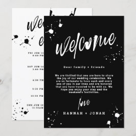 Convite Grunge Halloween Wedeen Programa Welcome Bag