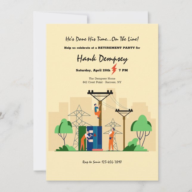 Convite Grupo de Baixa de Trabalhadores de Linha (Frente)