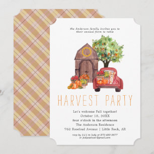 Convite Grupo de Janto de Ação de Graças da Harvest Barn