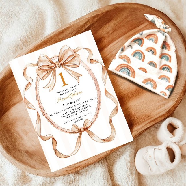 Convite Grupo de primeiros aniversarios de Coquete Neutro  (Criador carregado)