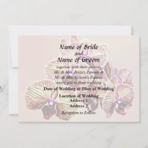 Convite Grupo de Produtos de Casamento de Orquídeas Phalae