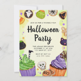 Convite Grupo de Trick ou Treino do Halloween Personalizáv