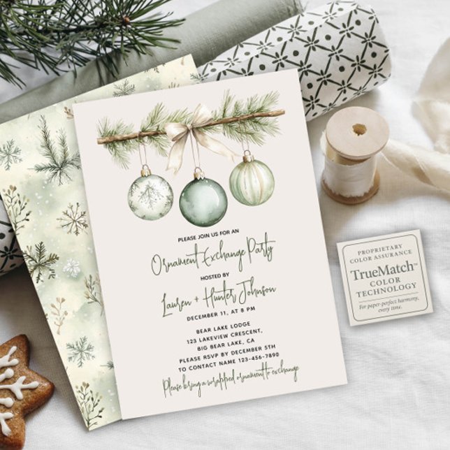 Convite Grupo de troca de Enfeites de natal modernos (Criador carregado)