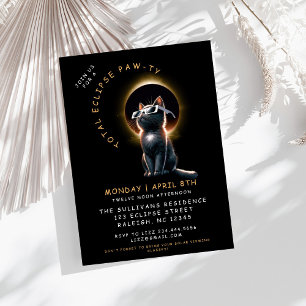 Convite Grupo de Visualização do Eclipse Solar Total do Ca