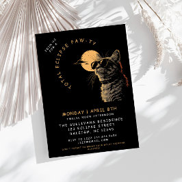 Convite Grupo de Visualização do Eclipse Solar Total do Ca