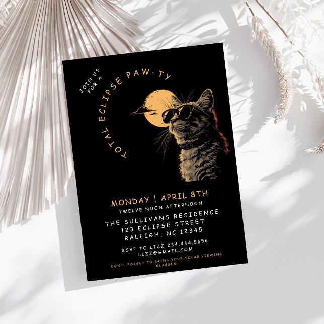 Convite Grupo de Visualização do Eclipse Solar Total do Ca (Criador carregado)