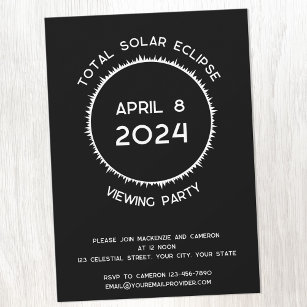 Convite Grupo de Visualização Total do Eclipse Solar 2024