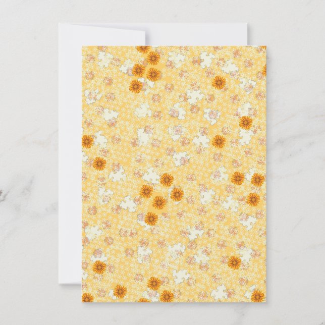 Convite Grupo do casamento do cravo-de-defunto do mel (Frente)