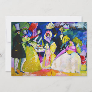 Convite Grupo em Crinolinas por Wassily Kandinsky