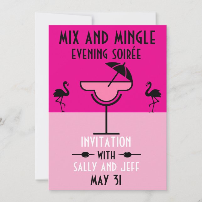 Convite Grupo Mix E Mingle Cocktail (Frente)