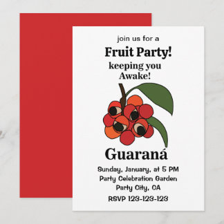 Convite Guarana Fruit Party