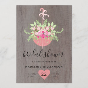 Convite Guarda-chuvas russos  Rosas no Chá de panela de m