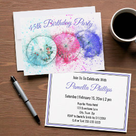 Convite Guarda-chuvas Tropicais 45º Aniversário