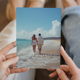 Convite Guardar a data da fotografia personalizada do casa
