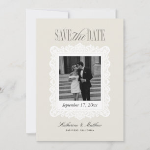 Convite Guardar a Data de Casamento com Foto