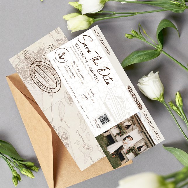 Convite Guardar A Data De Embarque De Cruzeiro (Criador carregado)