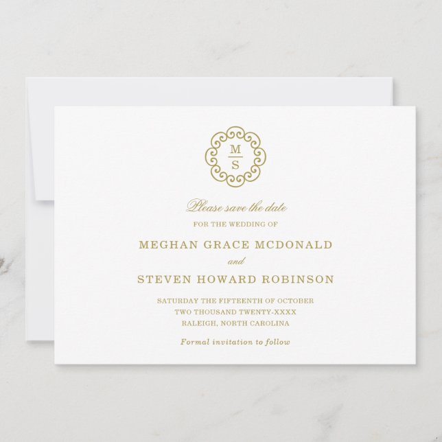 Convite Guardar Formal a Data (Frente)