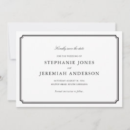 Convite Guardar Formal a Data