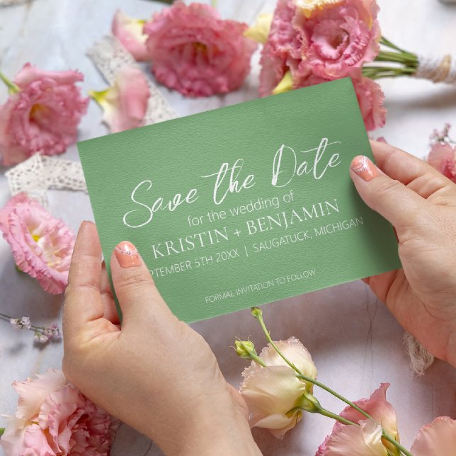 Convite Guardar os Anúncios de Data (Kiwi) (Criador carregado)