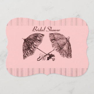 Convite Guardas-chuvas vencedores vencedores de cor rosa