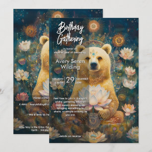 Convite Guardião Dourado Design do Urso