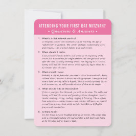 Convite Guia de resposta de perguntas do serviço BAT MITZV